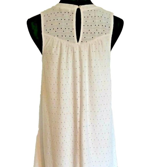 FINAL Wildflower White Eyelet Sleeveless Dress NWOT - Picture 4 of 4